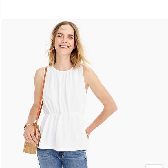 J. Crew Tops - J.Crew raised dot peplum top J. Crew Tops - J.Crew raised dot peplum top